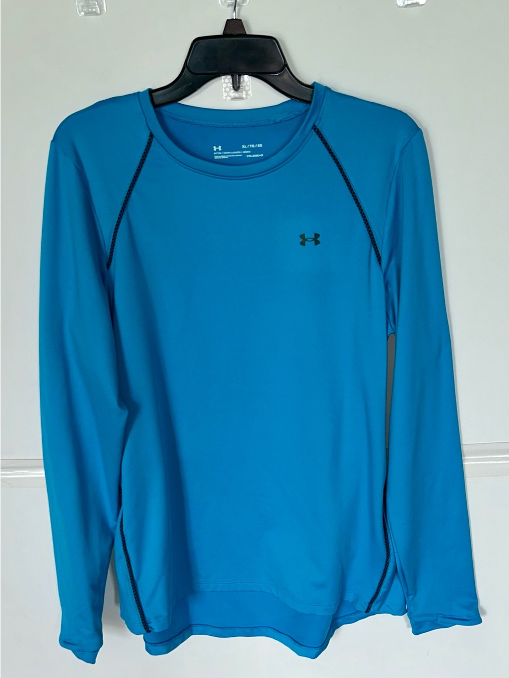 Under Armour Woman’s ColdGear Fitted Top - Teal. XL
